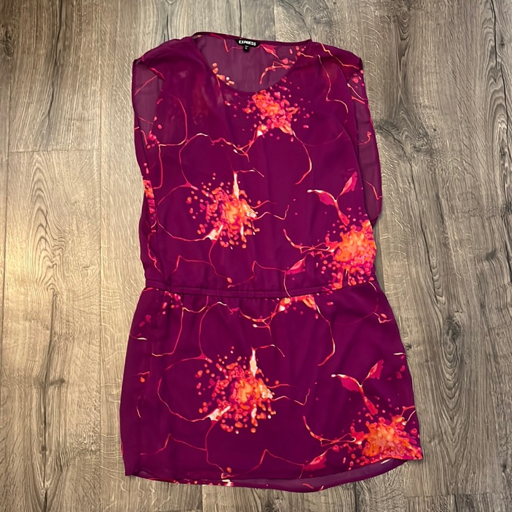 Women’s Express Sheer Overlay Dress